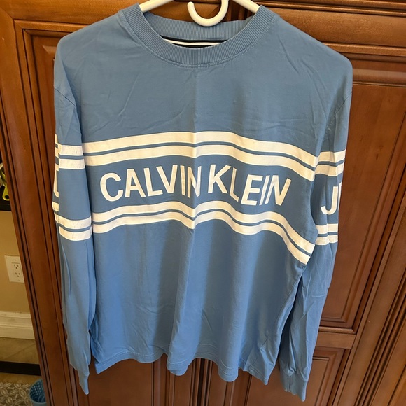 Calvin Klein Jeans Sky Blue Tee - Picture 1 of 6